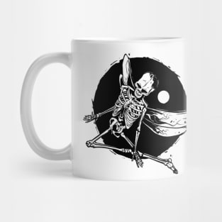 Winged Skeleton Grunge Mug